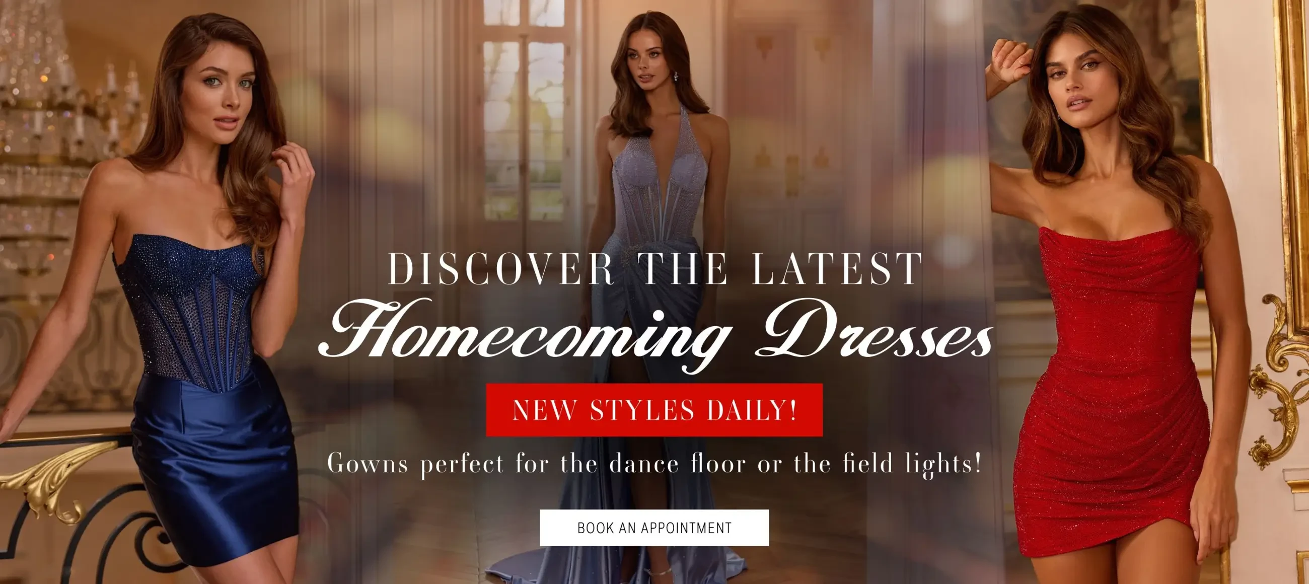 Homecoming Dresses Desktop Banner